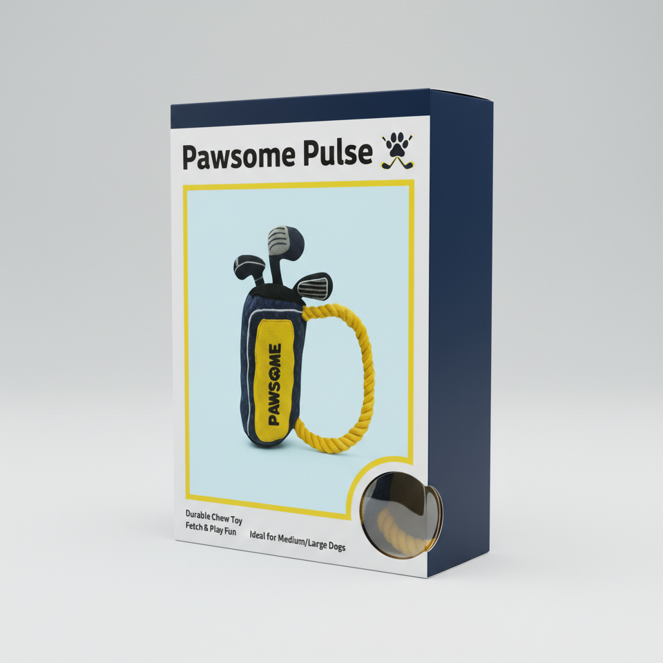 Pawsome Pulse Golf Bag Dog Toy