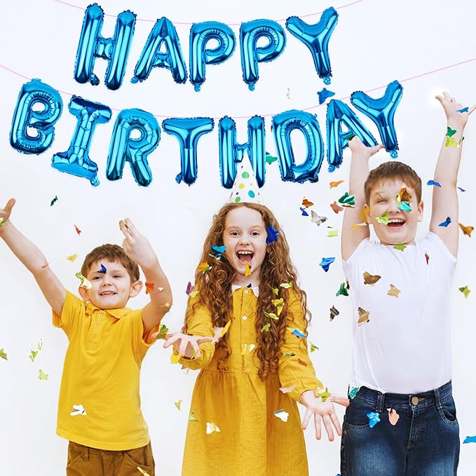 Happy Birthday Balloons Banner 16 Inch