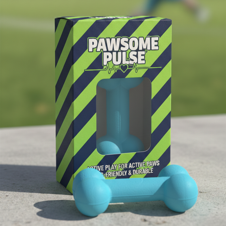 Pawsome Pulse Extreme Natural Rubber Dog Toy