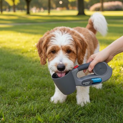 Pawsome Pulse 3-in-1 Retractable Dog Leash with Poop Bag Holder & Water Cup