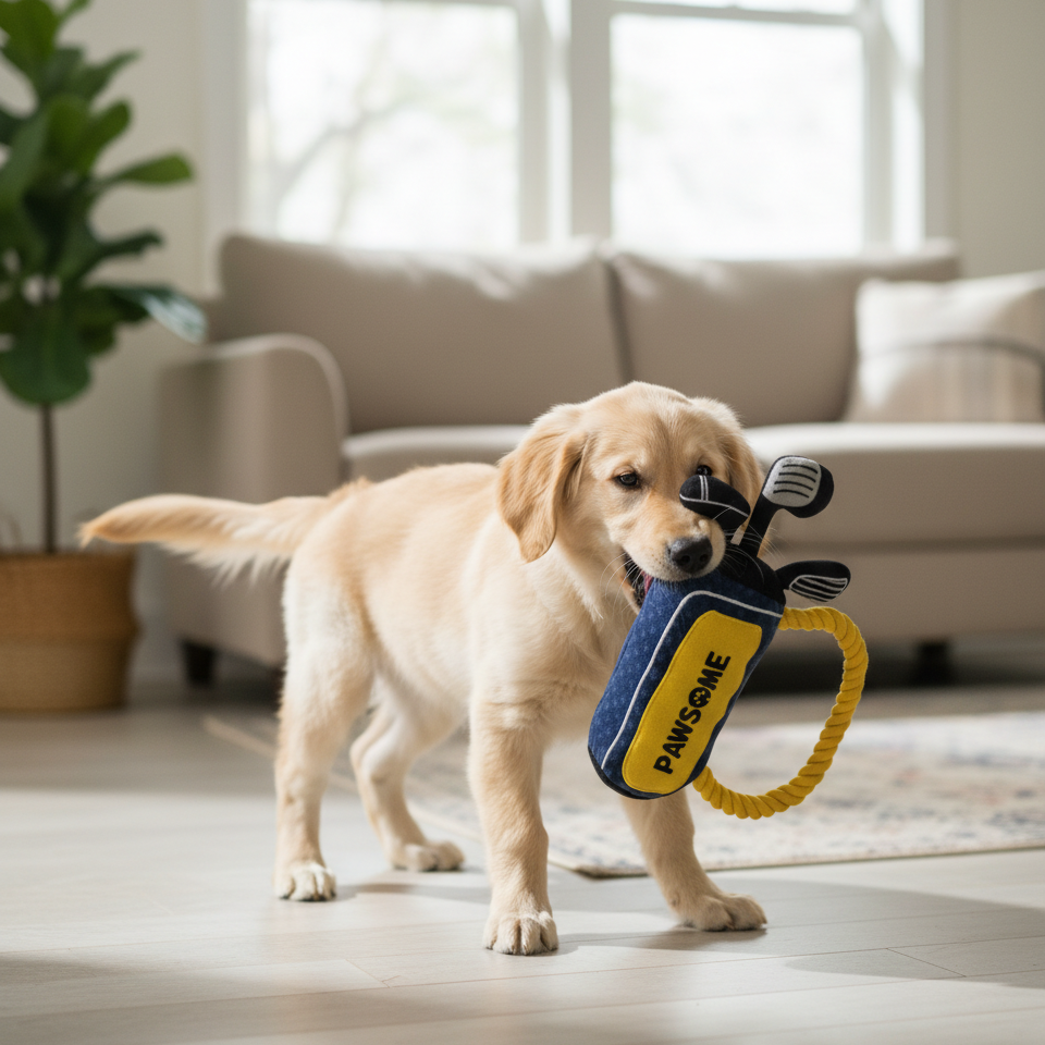 Pawsome Pulse Golf Bag Dog Toy