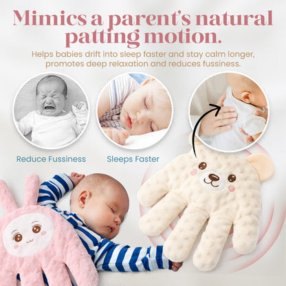 DreamyPalm™ - Baby Soothing Weighted Patting | Anti-Startle Sleep Aid for Newborns