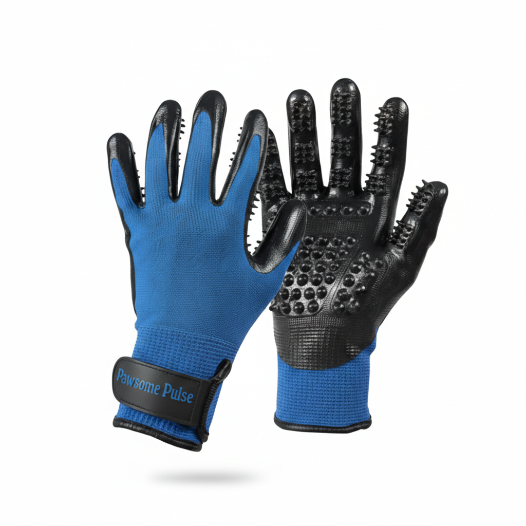Pawsome Pulse Pet Grooming & Bath Gloves