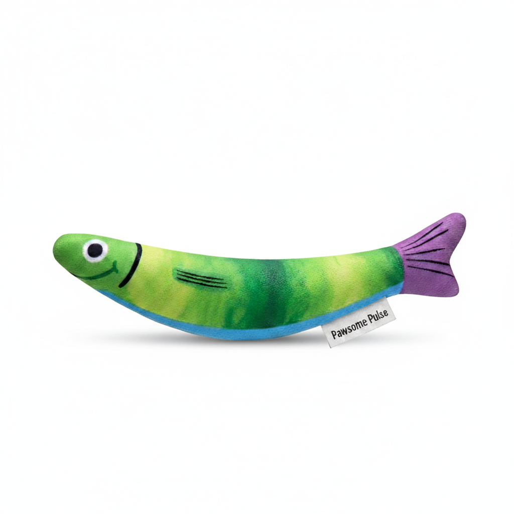 Pawsome Pulse Fish-Shaped Cat Toy