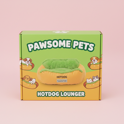 Pawsome Pulse Hotdog Calming Pet Bed