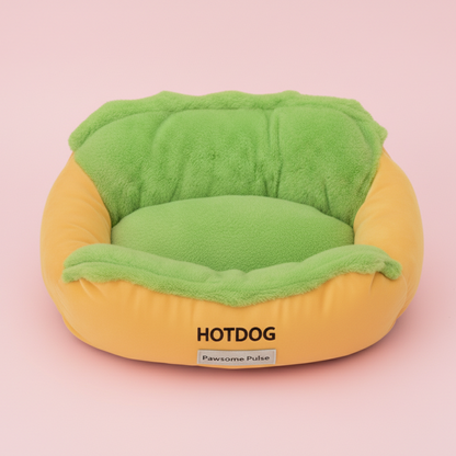 Pawsome Pulse Hotdog Calming Pet Bed