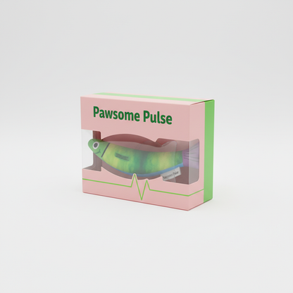Pawsome Pulse Fish-Shaped Cat Toy