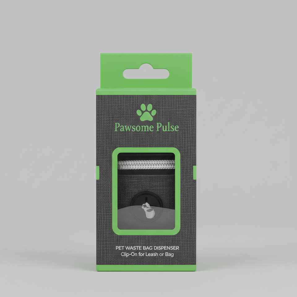 Pawsome Pulse Dog Walk Treat & Poop Bag Pouch