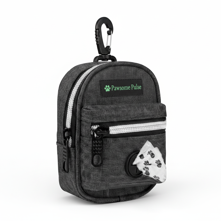 Pawsome Pulse Dog Walk Treat & Poop Bag Pouch