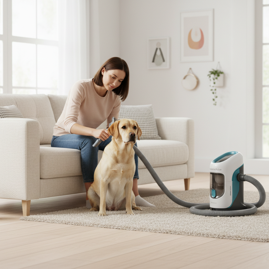 Pawsome Pulse 7-in-1 Pet Grooming Vacuum Kit